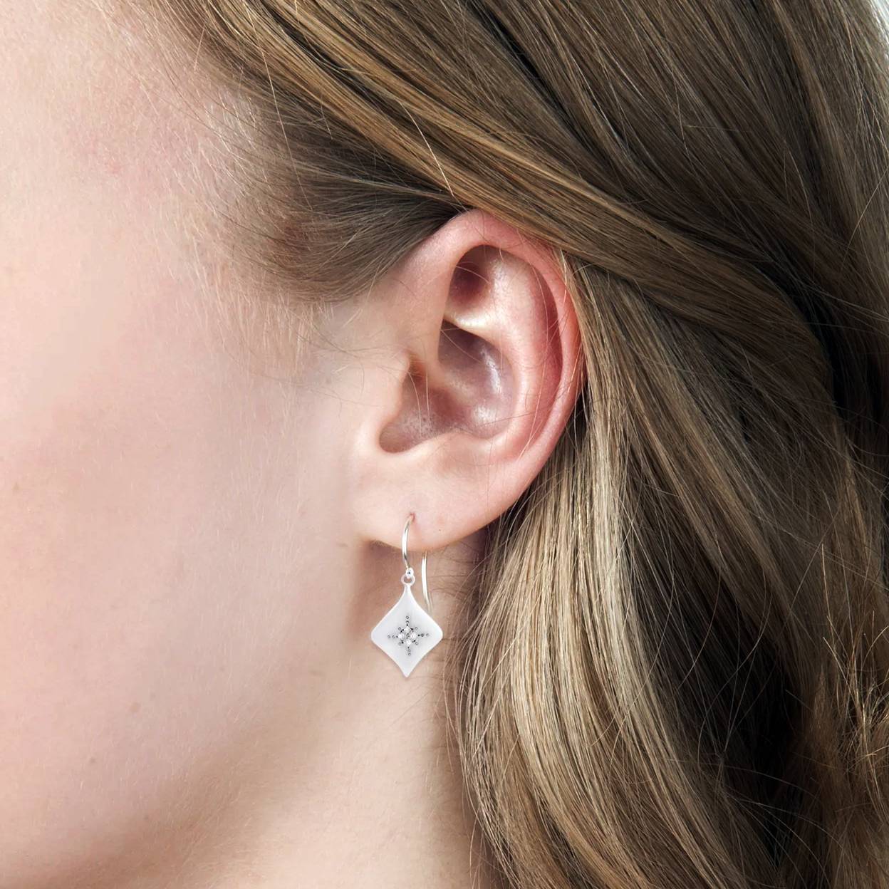 Adel Chefridi Studio | Diamond + Sterling "Silver Night" Earrings | Firecracker