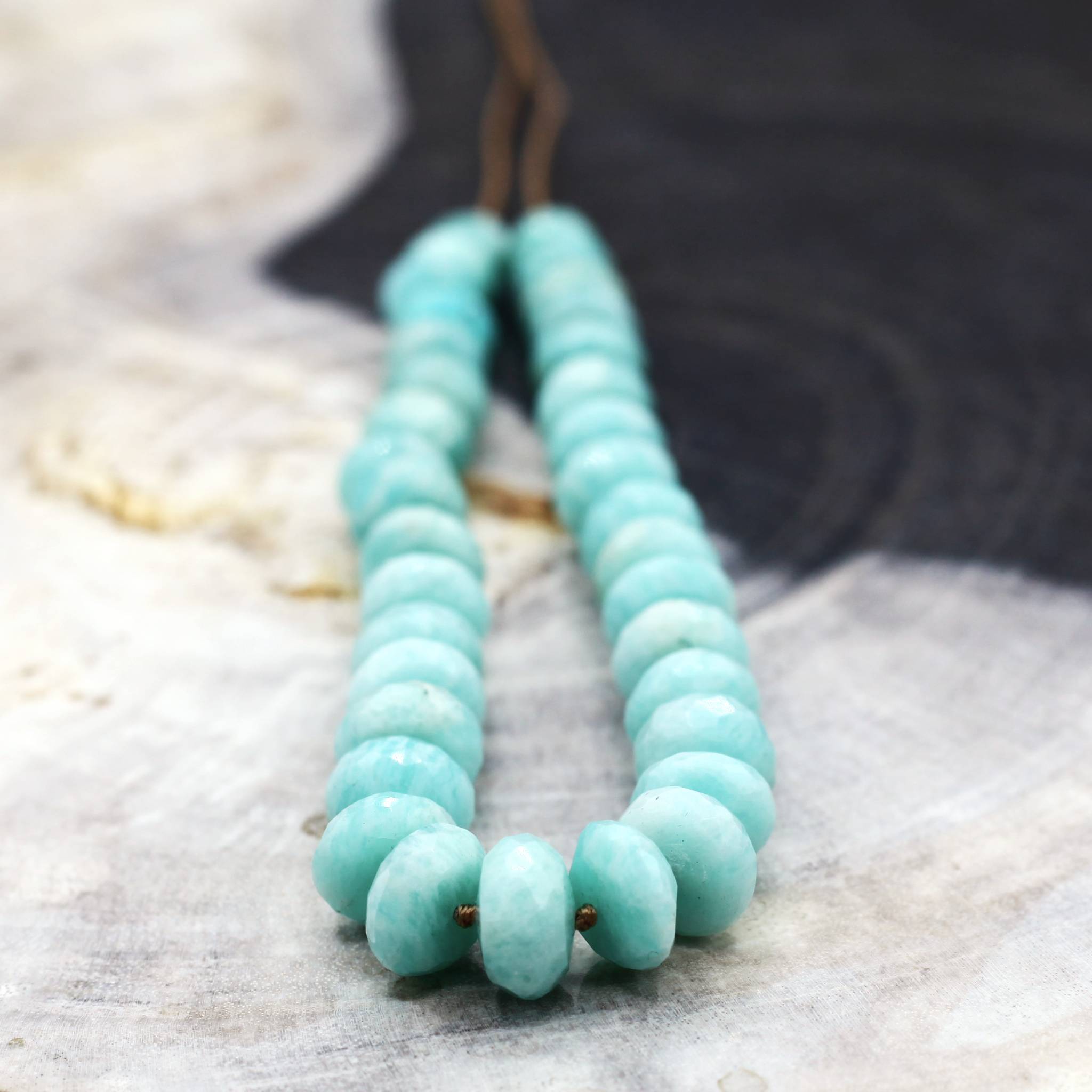 Lena Skadegard Jewelry | Amazonite Gemstone Tassel Necklace | Firecracker