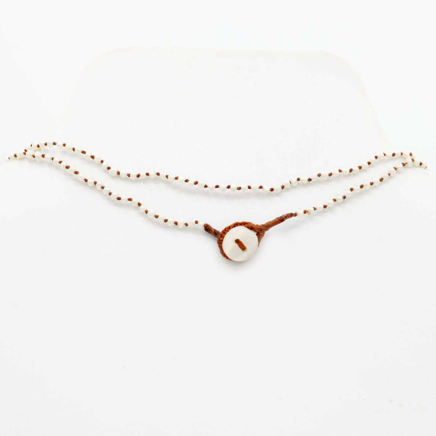 Lena Skadegard Jewels | Freshwater Tiny Pearl Button Necklace | Firecracker