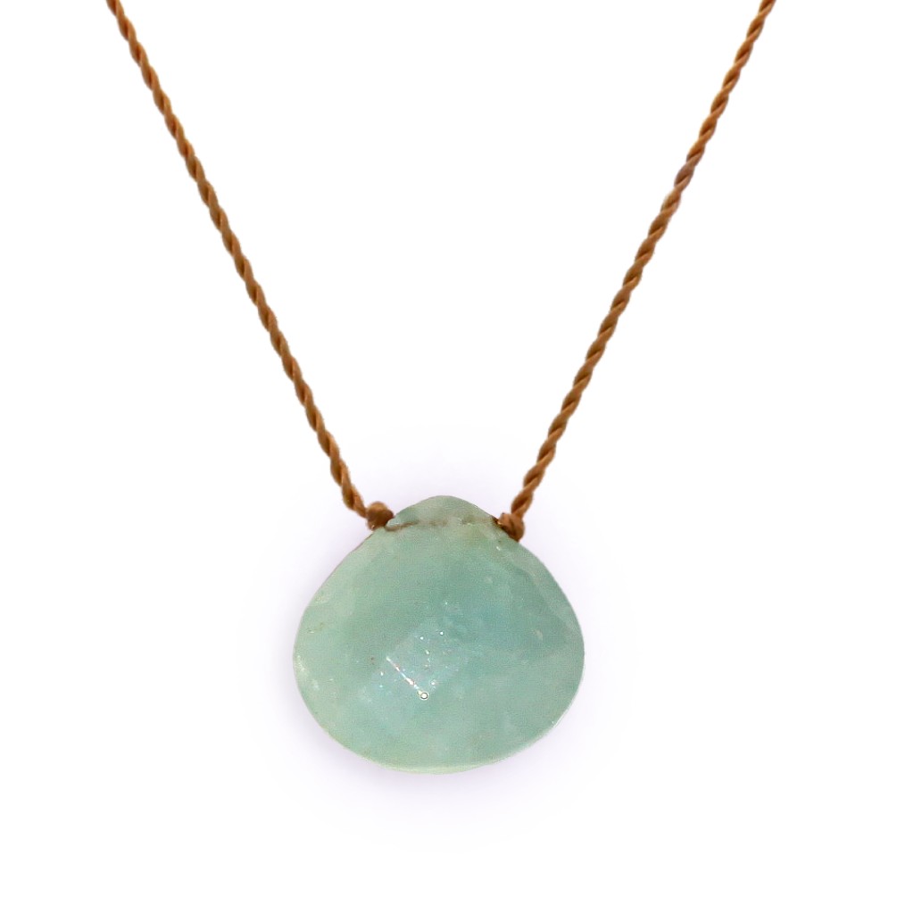 Margaret Solow Jewelry | Aquamarine "Zen Gem" Necklace | Firecracker