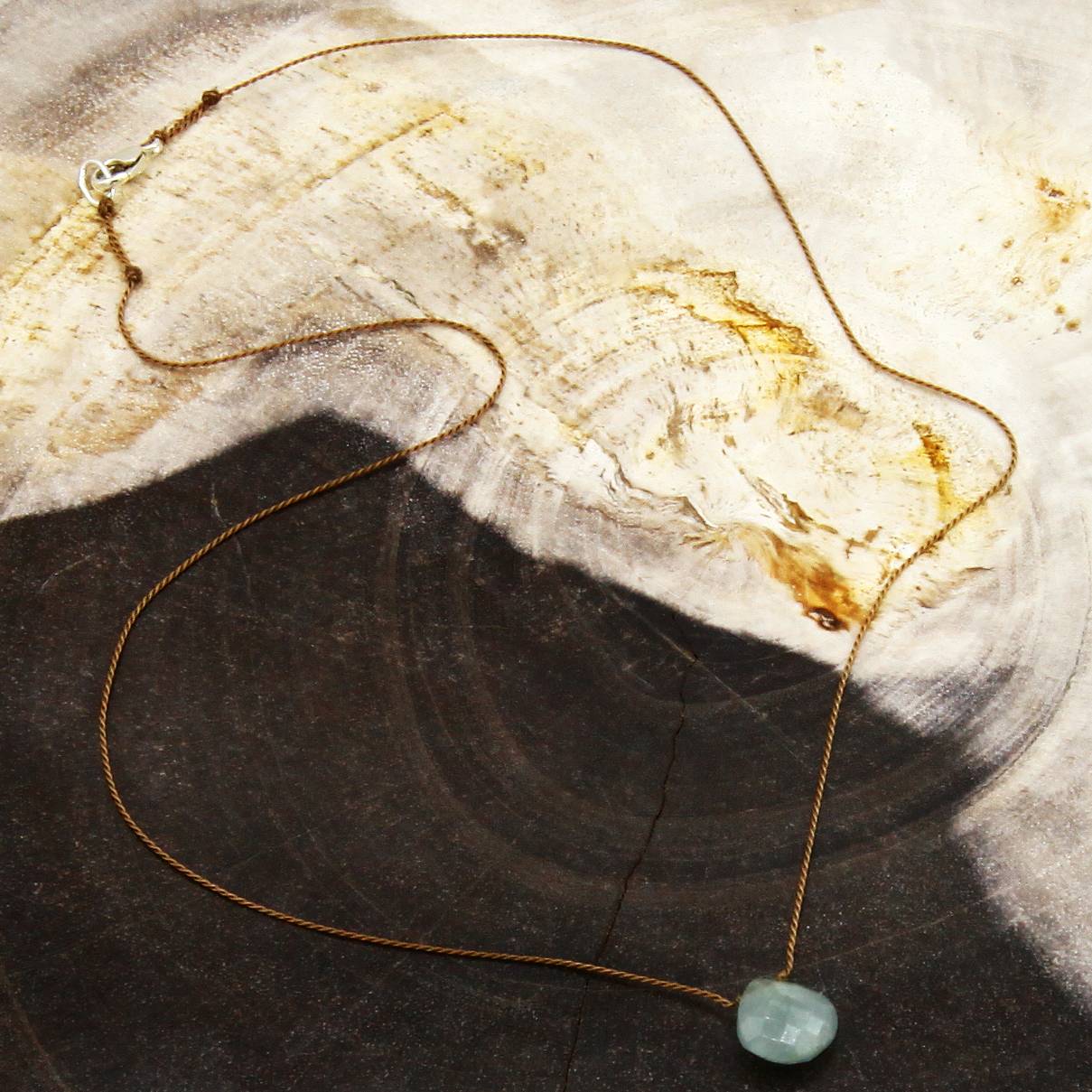 Margaret Solow Jewelry | Aquamarine "Zen Gem" Necklace | Firecracker