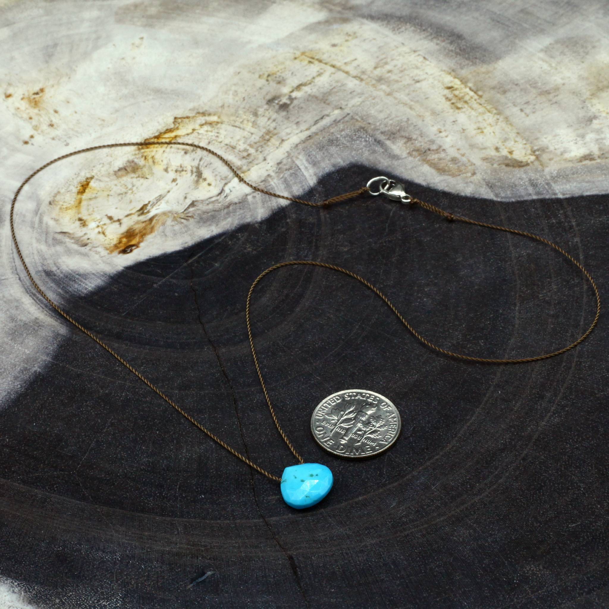 Margaret Solow Jewelry | Sleeping Beauty Turquoise "Zen Gem" Necklace | Firecracker