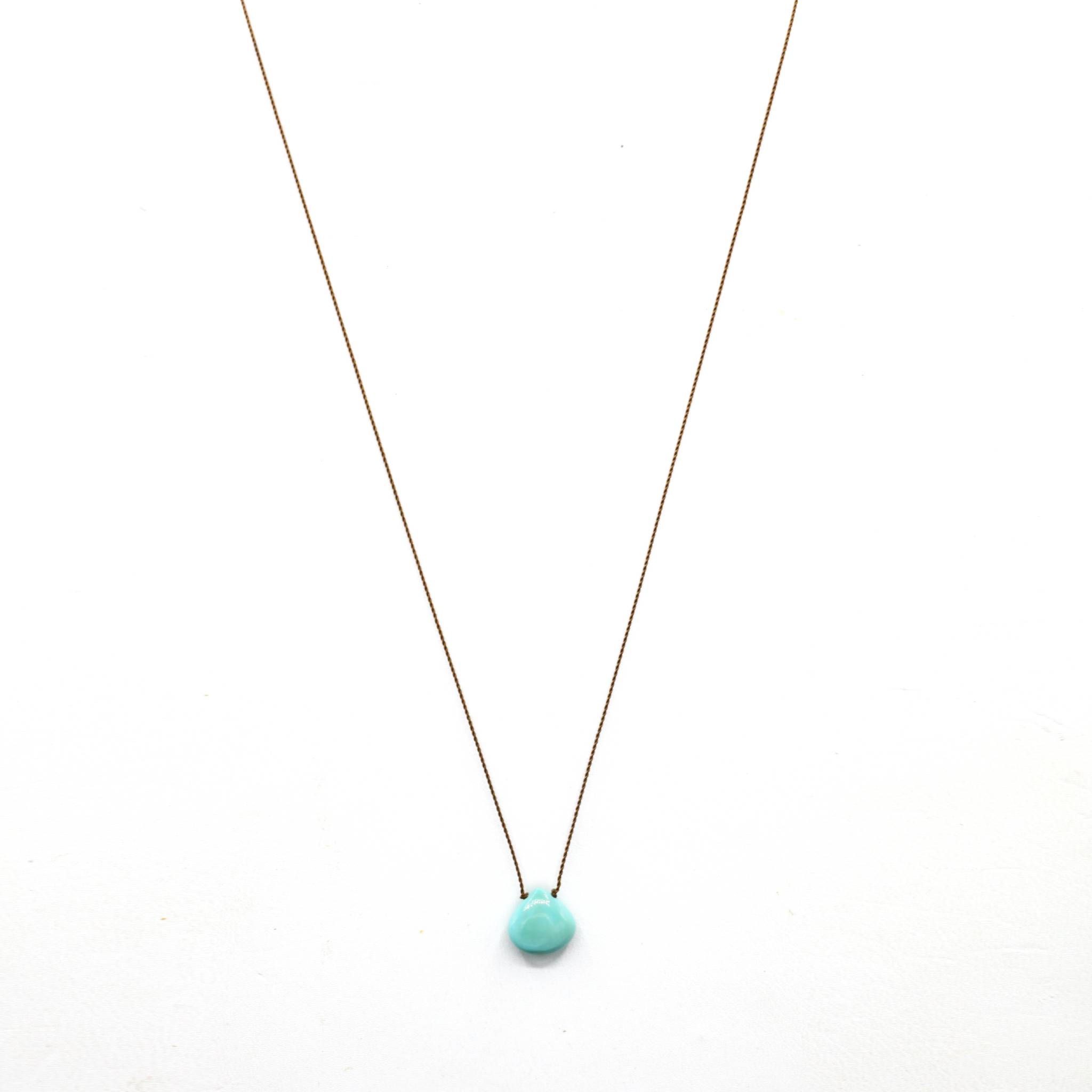 Sleeping Beauty Turquoise "Zen Gem" Necklace