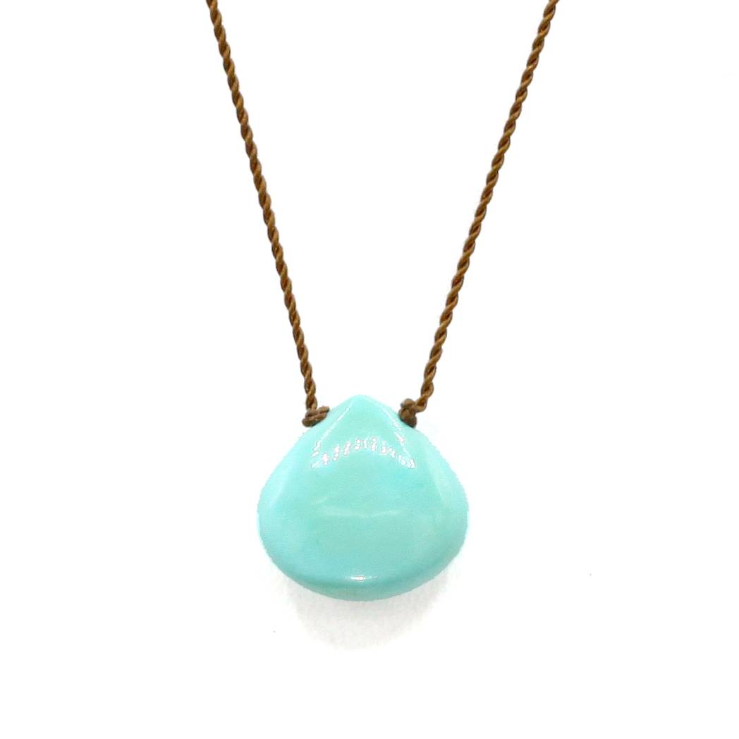 Sleeping Beauty Turquoise "Zen Gem" Necklace