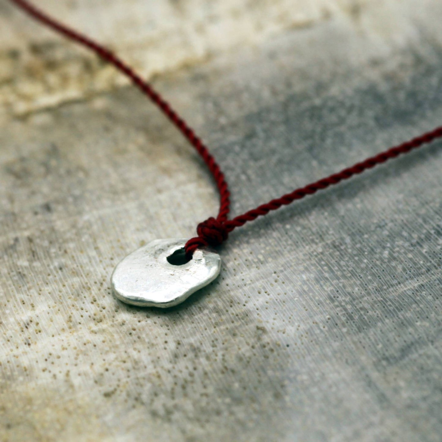 Margaret Solow Jewelry | Sterling Silver "Wabi-Sabi" Necklace | Firecracker