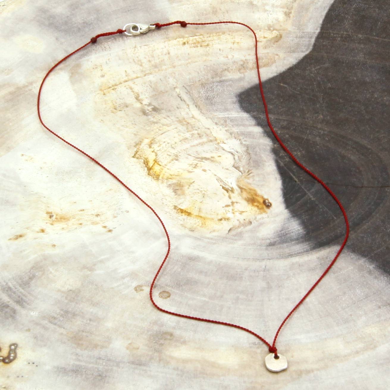 Margaret Solow Jewelry | Sterling Silver "Wabi-Sabi" Necklace | Firecracker