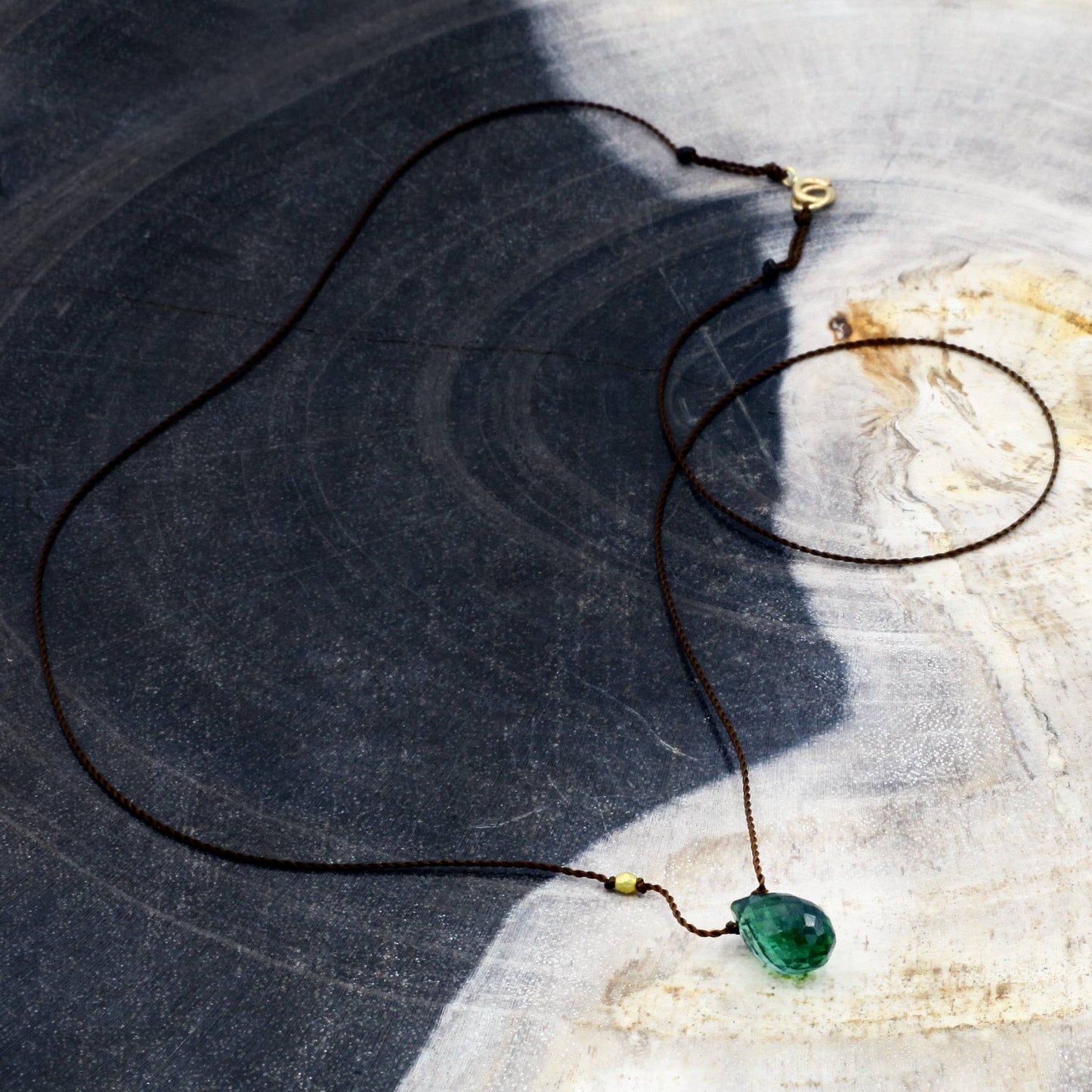 Margaret Solow Jewelry | Tourmaline "Zen Gem" Necklace | Firecracker