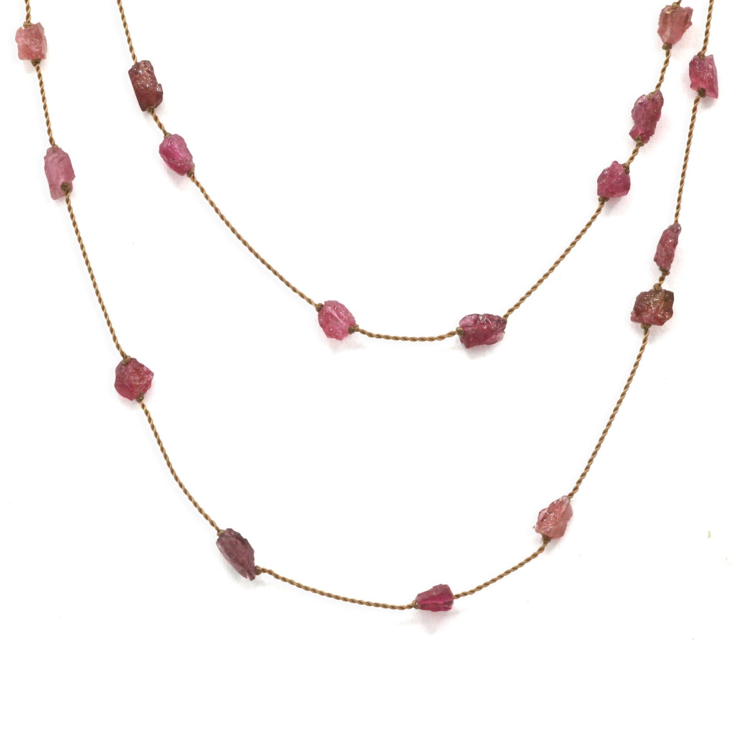 Margaret Solow Jewelry | Tourmaline Gemstone Strand Necklace | Firecracker