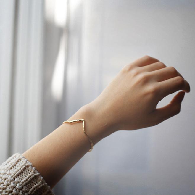 Odette New York | Summit Cuff in Brass | Firecracker