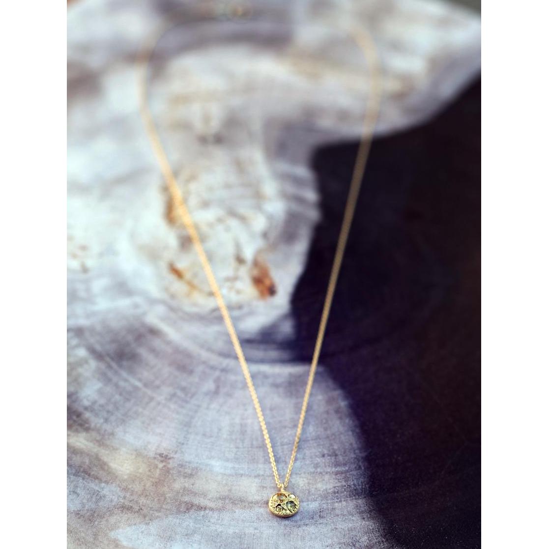 Aili Jewelry | Eros + 14K Gold Diamond Pendant Necklace | Firecracker