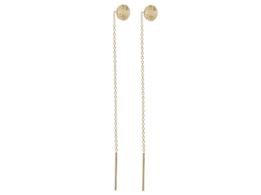 Aili Jewelry | Sunshine 14k Gold Loop Earrings | Firecracker