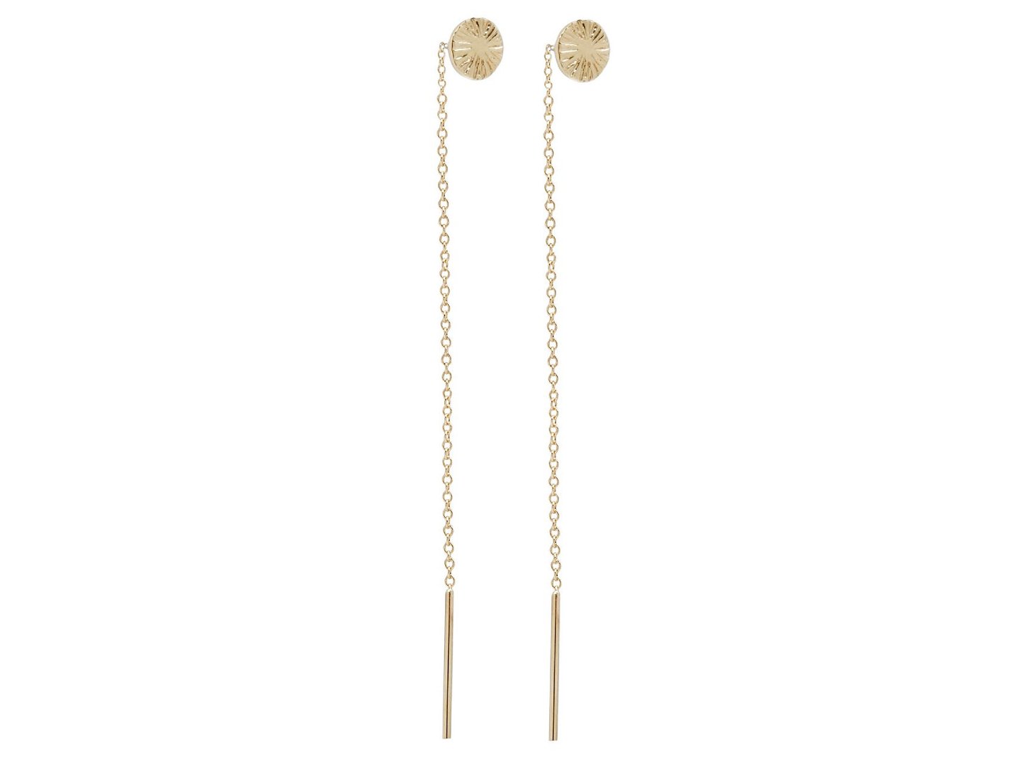 Aili Jewelry | Sunshine 14k Gold Loop Earrings | Firecracker