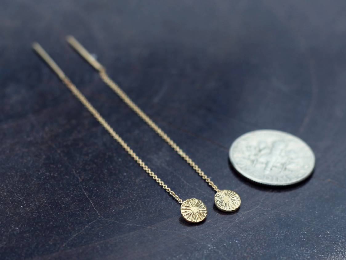 Aili Jewelry | Sunshine 14k Gold Loop Earrings | Firecracker