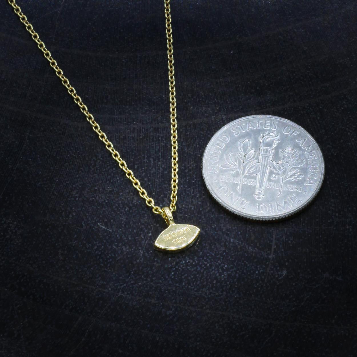 Scosha | Emerald + 10k Gold Cat Eye Pendant Necklace | Firecracker