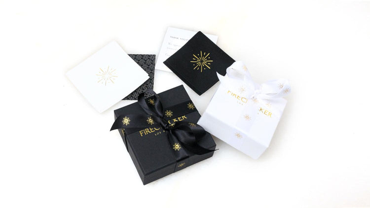 With artful packaging in an elegant, satin ribboned jewelry box, and your personalized message which we write by hand, our goal is to help your gift make the biggest first impression possible.