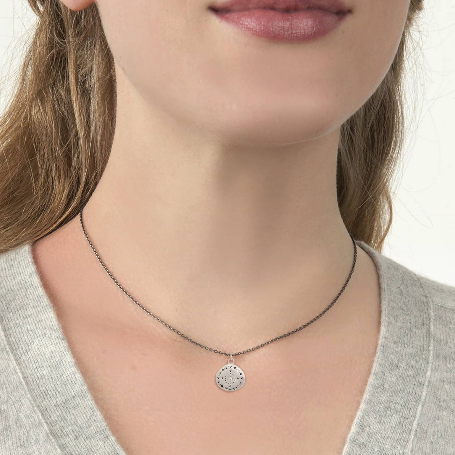 Adel Chefridi Studio | Diamond + Sterling Silver Nostalgia Pendant Necklace | Firecracker