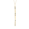 Aili Jewelry | "Sophie" Grey Diamond + 14K Gold Pendent Necklace | Firecracker