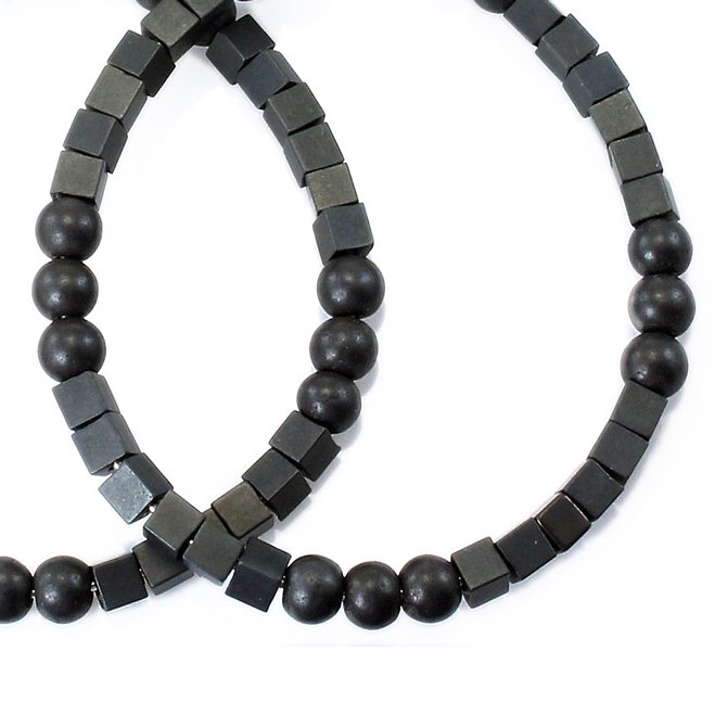 Ann Lightfoot | Hematite Hoop Earrings | Slate Grey | Firecracker
