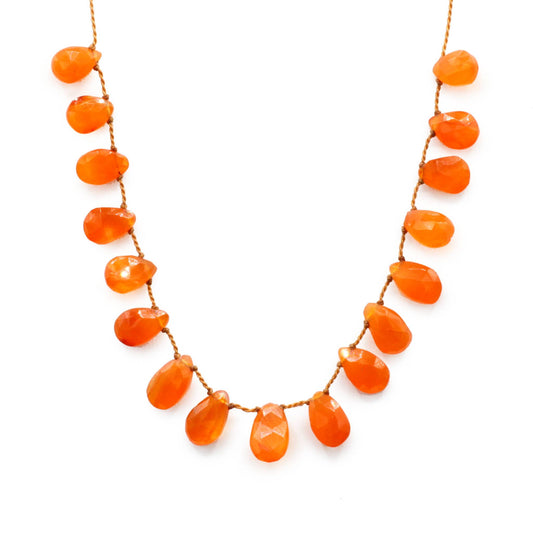 Lena Skadegard Jewels | Floating Carnelian Gemstone Necklace | Firecracker