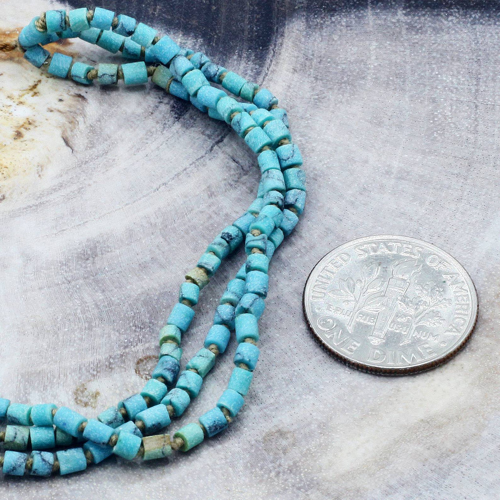 Lena Skadegard Jewels | Afghani Turquoise Heishi Bead Tassel Bracelet | Firecracker