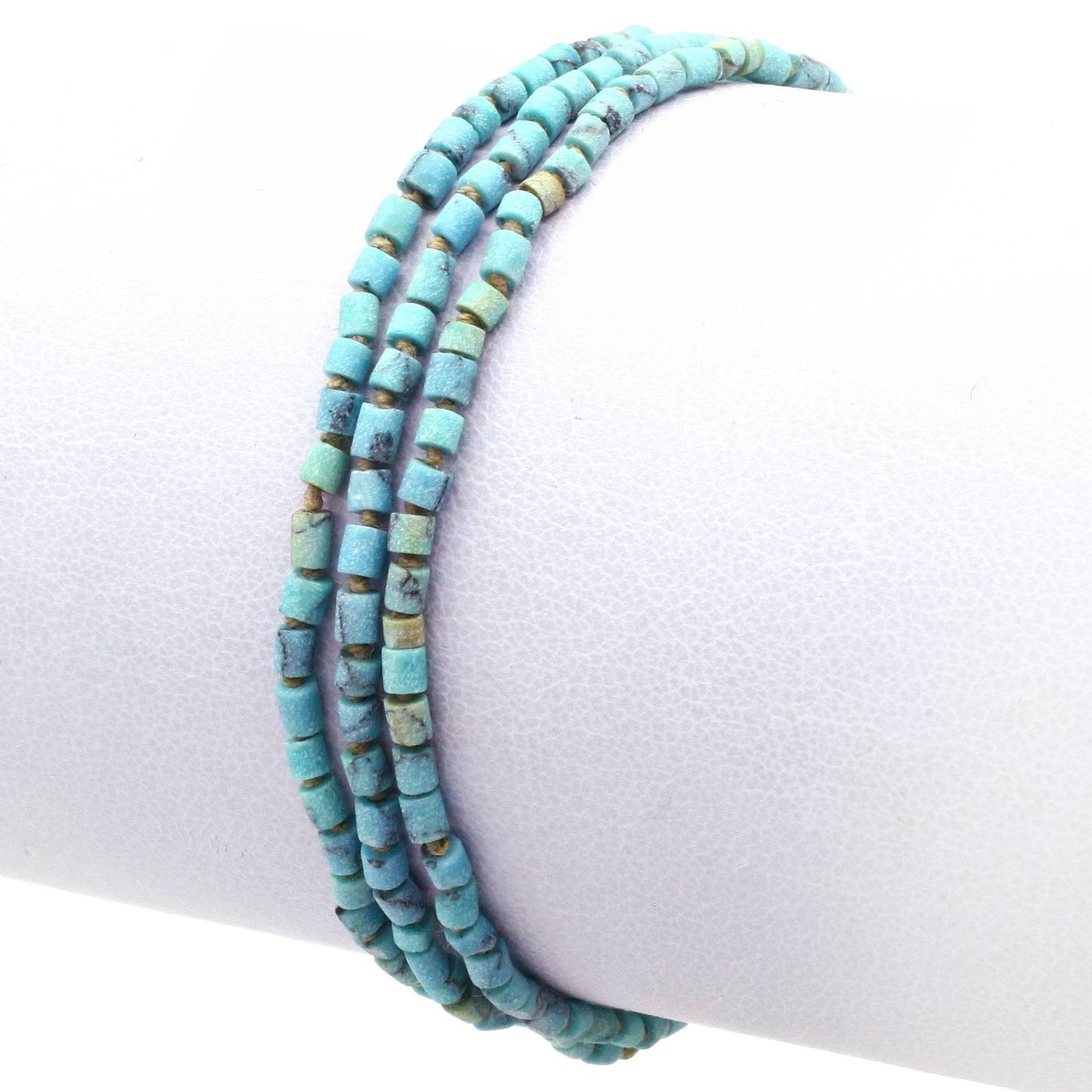Lena Skadegard Jewels | Afghani Turquoise Heishi Bead Tassel Bracelet | Firecracker