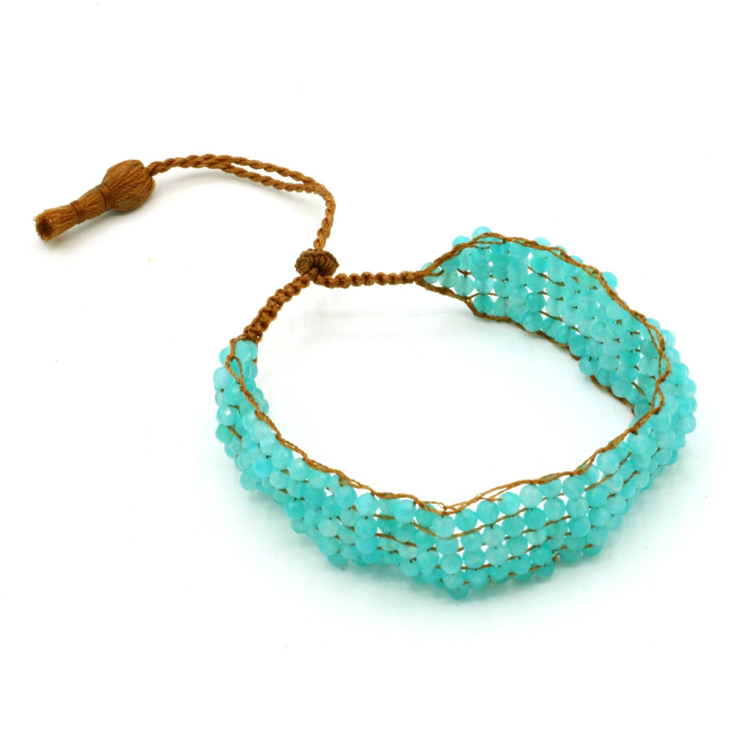 Lena Skadegard Jewels | Amazonite Gemstone Tassel Bracelet | Firecracker