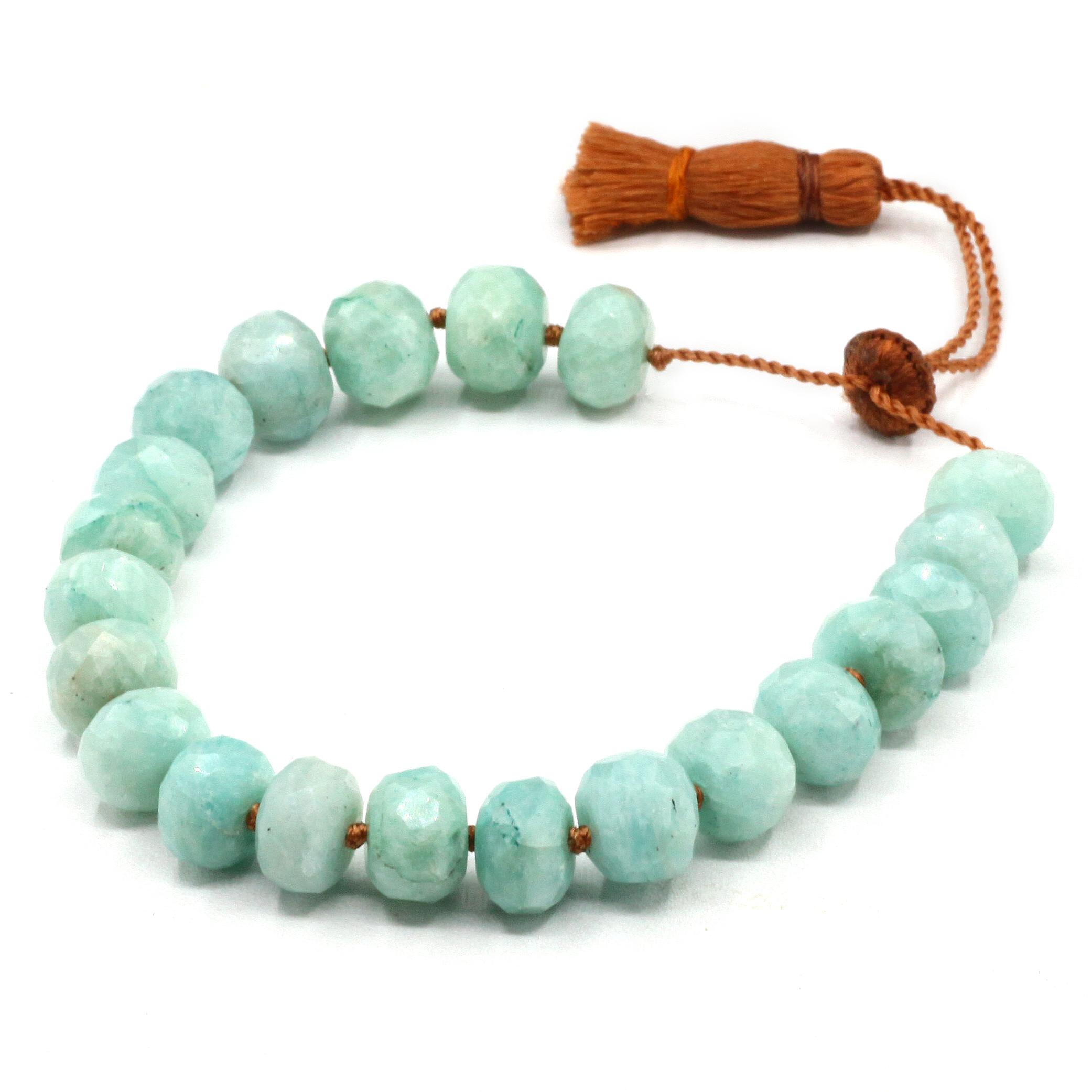 Lena Skadegard Jewels | Amazonite Gemstone Tassel Bracelet | Firecracker