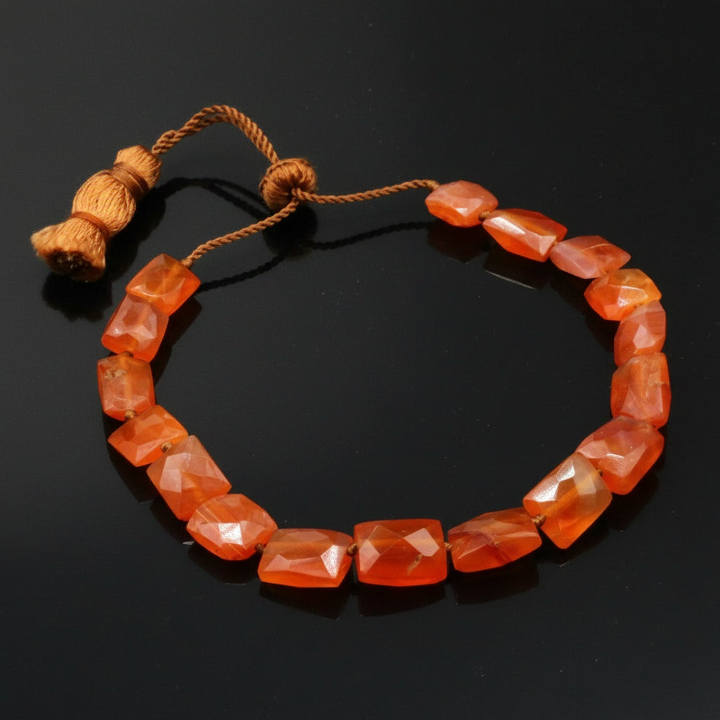 Lena Skadegard Jewelry | Carnelian Gemstone Tassel Bracelet | Firecracker