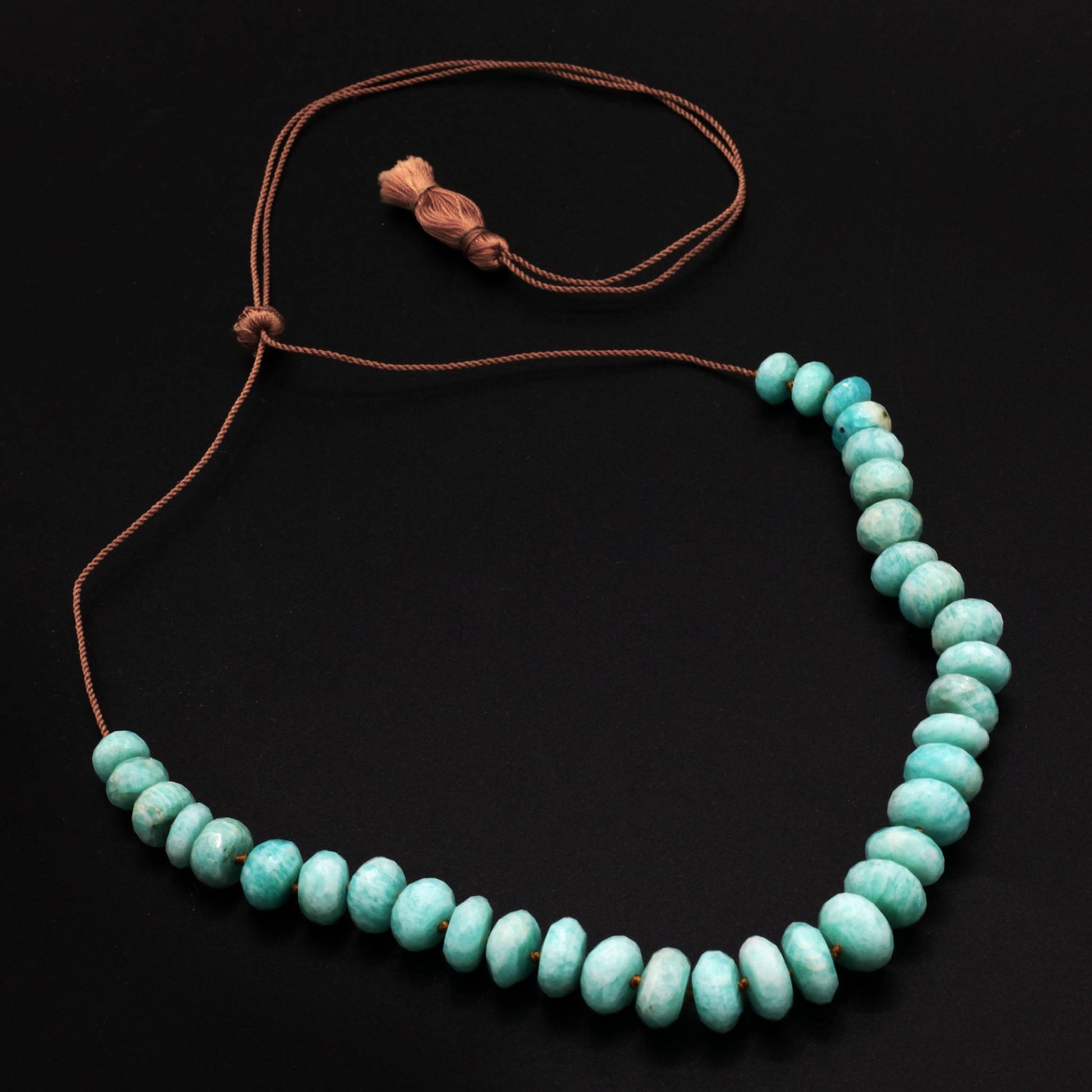Lena Skadegard Jewelry | Amazonite Gemstone Tassel Necklace | Firecracker