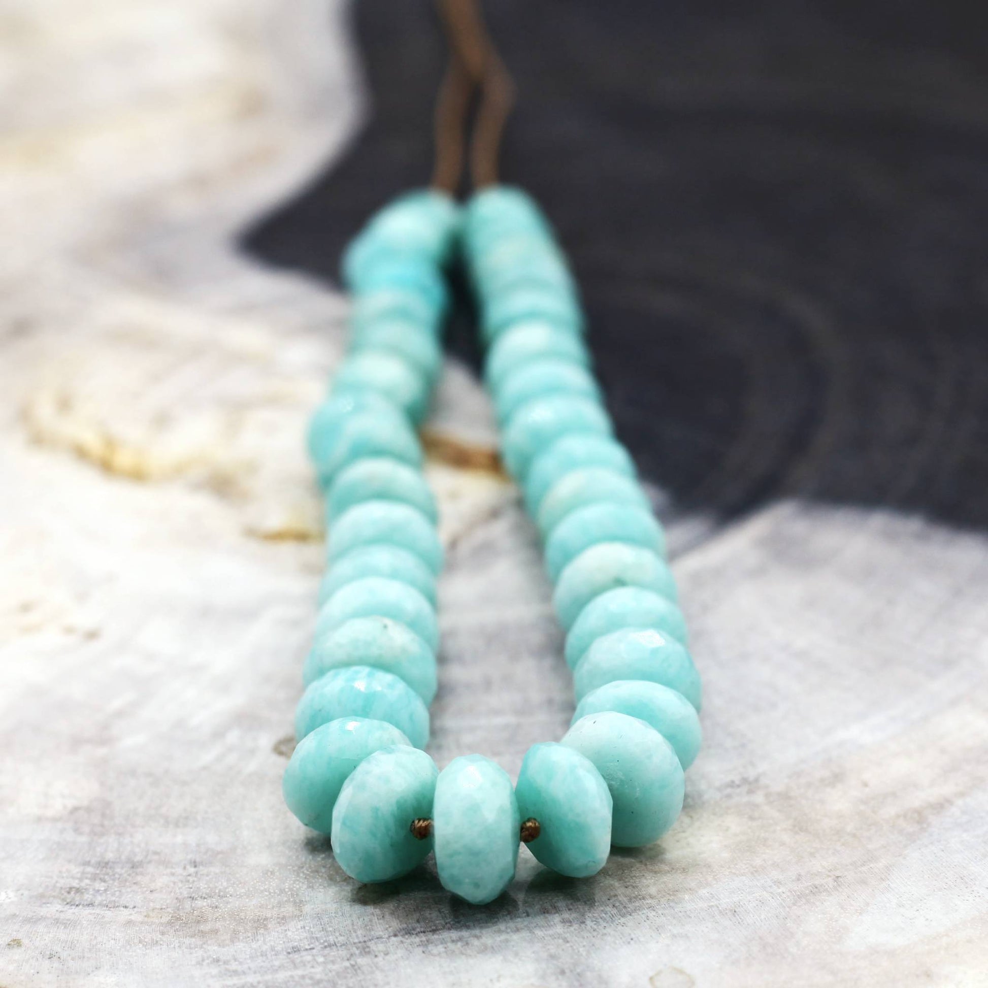 Lena Skadegard Jewelry | Amazonite Gemstone Tassel Necklace | Firecracker