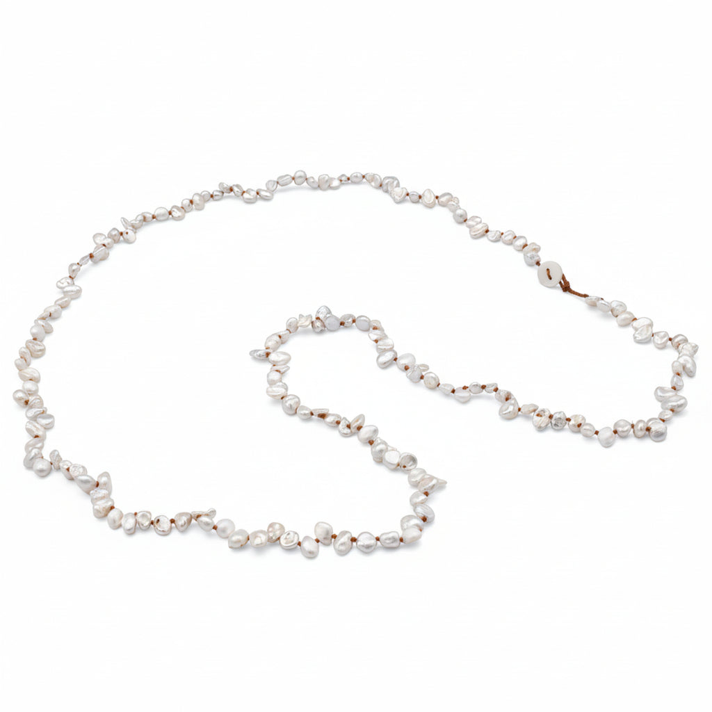 Lena Skadegard Jewels | Freshwater Pearl Button Necklace | Firecracker