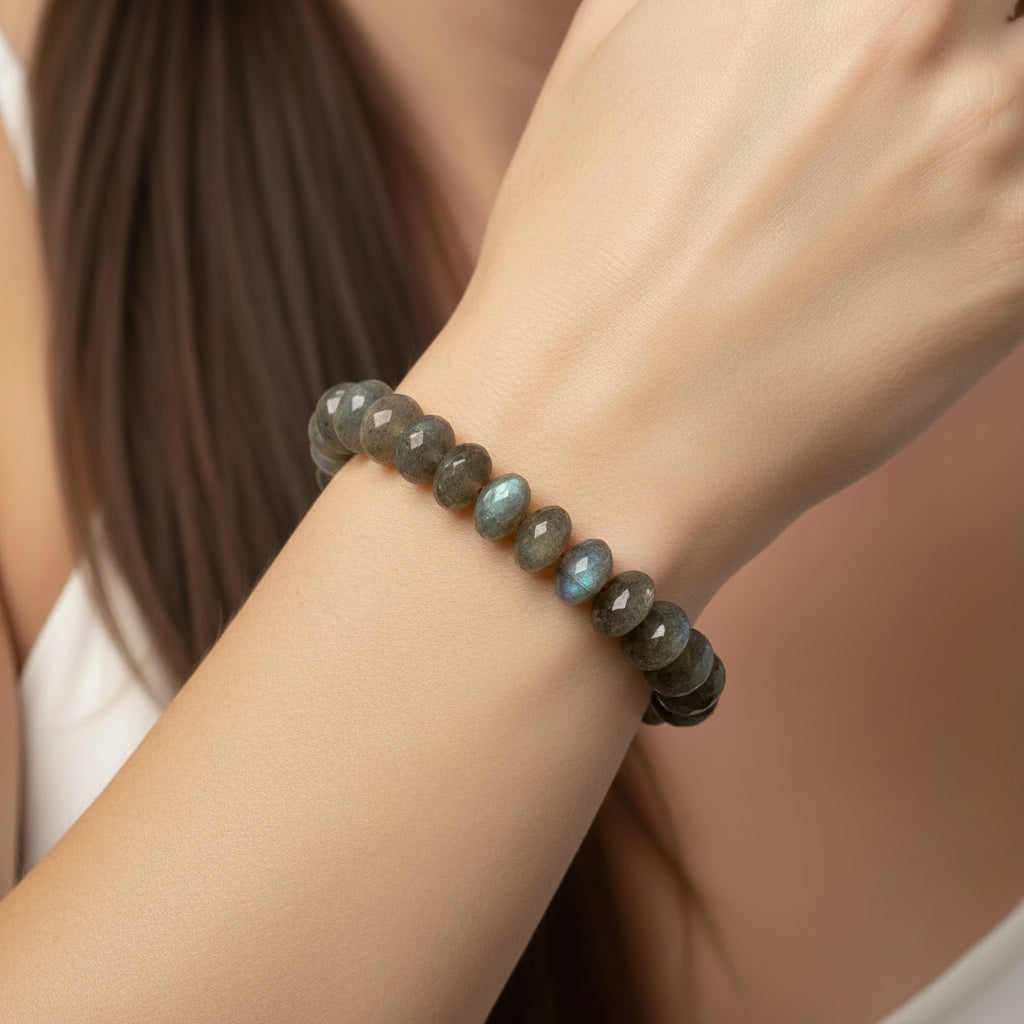 Lena Skadegard Jewels | Labradorite Gemstone Tassel Bracelet | Firecracker