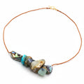 Lena Skadegard Jewels | Peruvian Opal, Abolene + 9k Gold Gemstone Necklace | Firecracker
