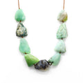 Lena Skadegard Jewels | Floating Peruvian Opal + 9k Gold Gemstone Necklace | Firecracker