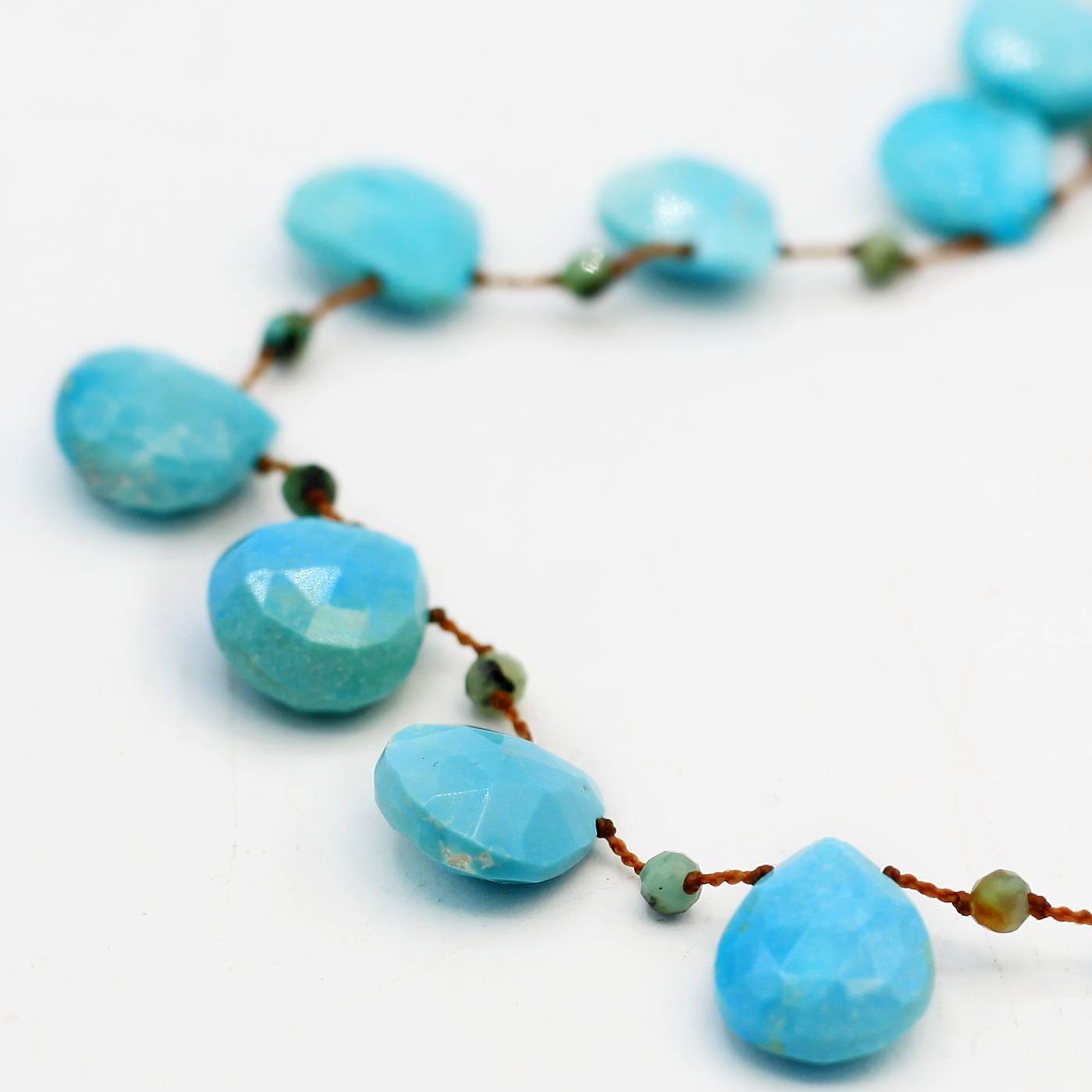 Lena Skadegard Jewels | Turquoise Teardrop + 9k Gold Gemstone Necklace | Firecracker