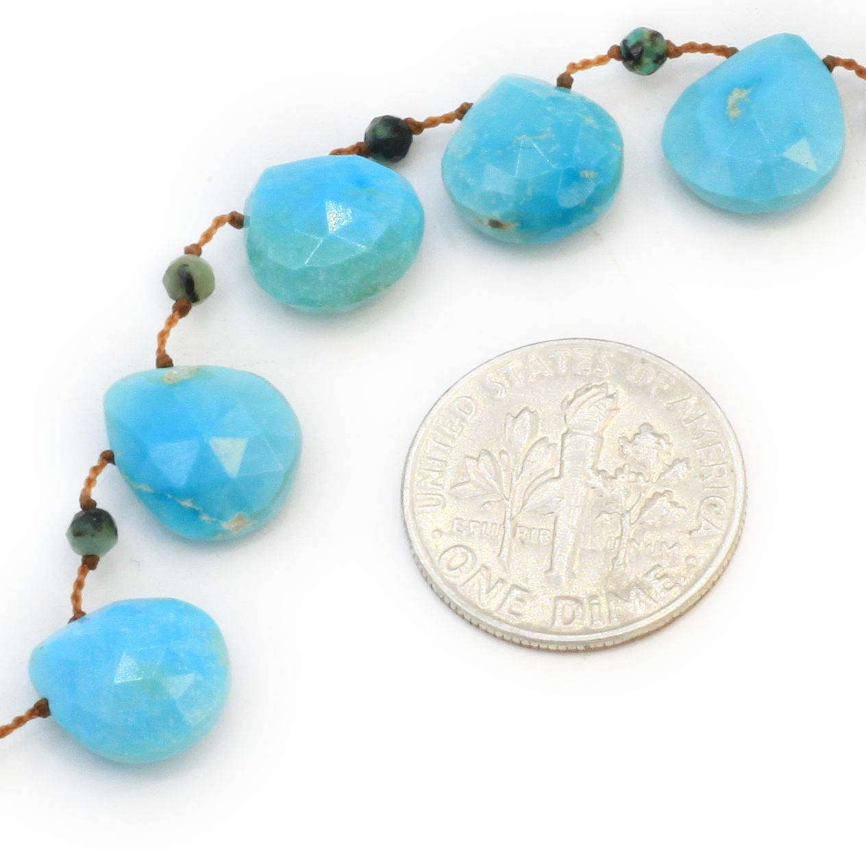 Lena Skadegard Jewels | Turquoise Teardrop + 9k Gold Gemstone Necklace | Firecracker