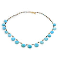Lena Skadegard Jewels | Turquoise Teardrop + 9k Gold Gemstone Necklace | Firecracker