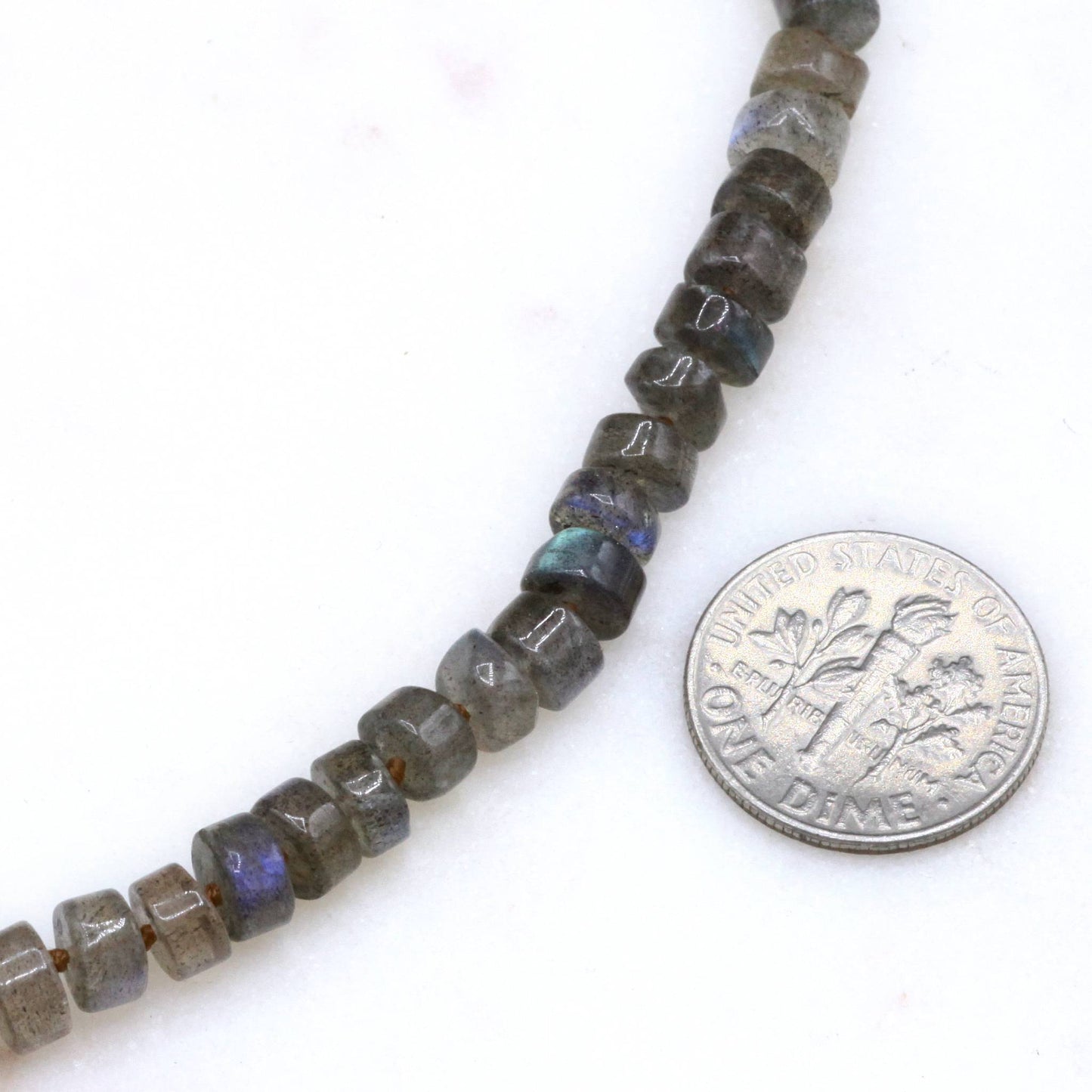 Lena Skadegard Jewels | Floating Labradorite Gemstone Tassel Necklace | Firecracker