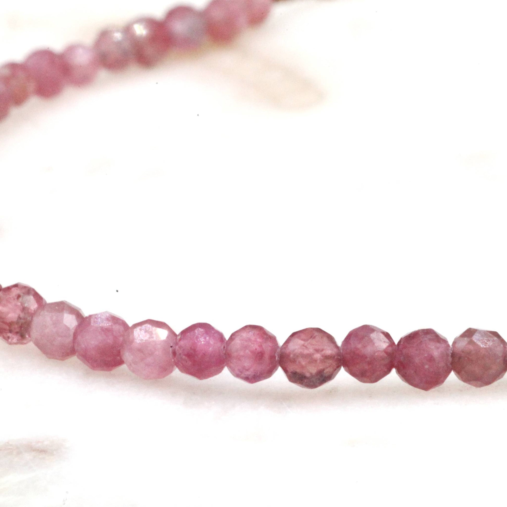 Lena Skadegard Jewels | Pink Tourmaline Gemstone Tassel Bracelet | Firecracker