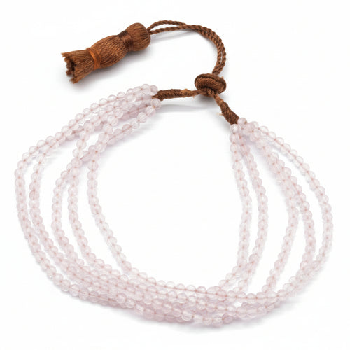 Rose Quartz Gemstone Tassel Bracelet - Firecracker