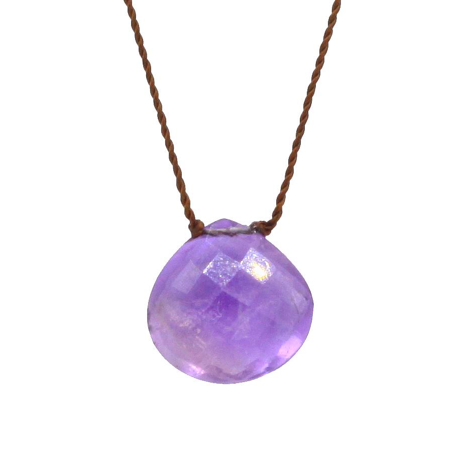 Margaret Solow Jewelry | Amethyst "Zen Gem" Necklace | Firecracker