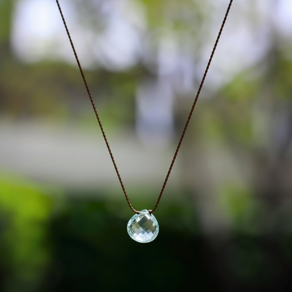 Aquamarine "Zen Gem" Necklace - Firecracker