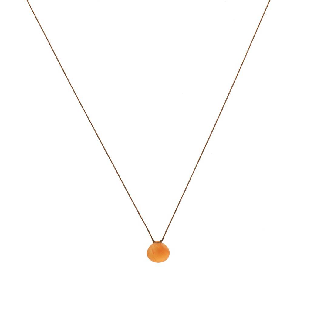 Margaret Solow Jewelry | Carnelian "Zen Gem" Necklace | Firecracker
