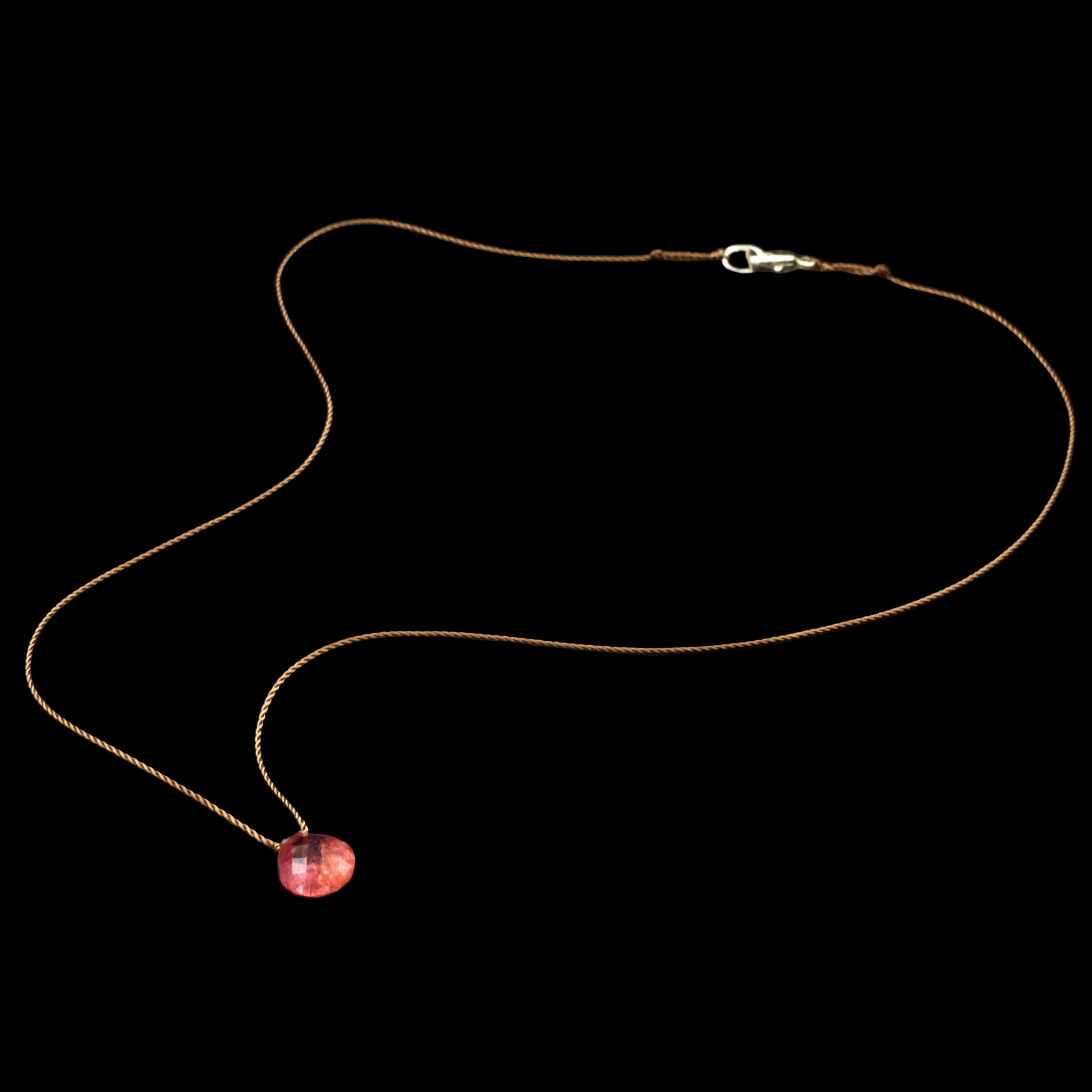 Margaret Solow Jewelry | Cherry Quartz "Zen Gem" Necklace | Firecracker