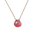 Margaret Solow Jewelry | Cherry Quartz "Zen Gem" Necklace | Firecracker