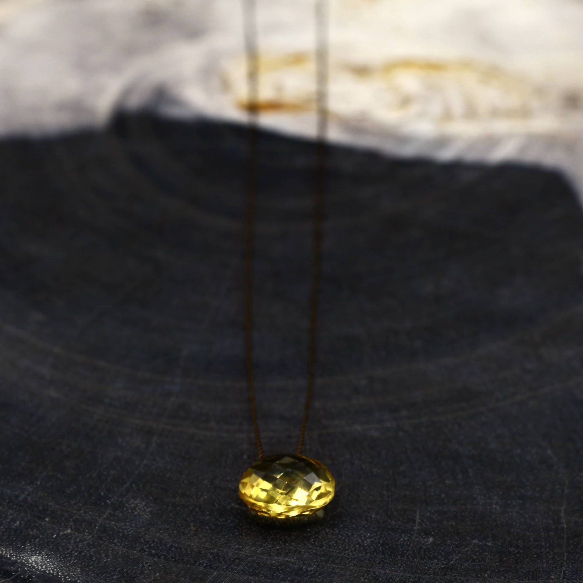 Margaret Solow Jewelry | Citrine "Zen Gem" Necklace | Firecracker