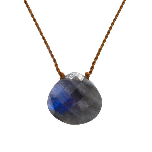 Margaret Solow Jewelry | Labradorite "Zen Gem" Necklace | Firecracker