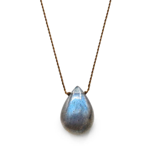 Margaret Solow Jewelry | Labradorite "Zen Gem" Necklace | Firecracker