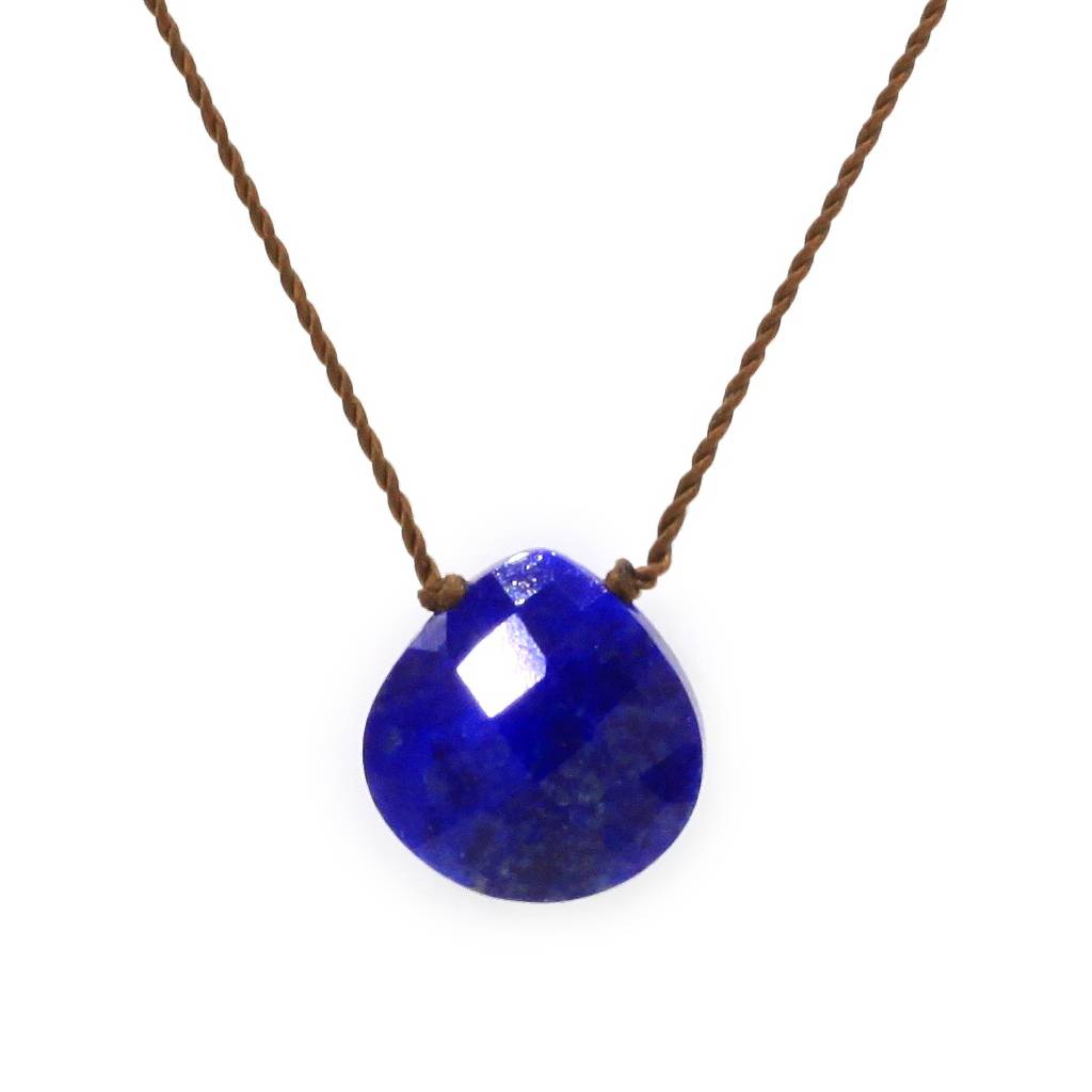 Margaret Solow Jewelry | Lapis "Zen Gem" Necklace | Firecracker