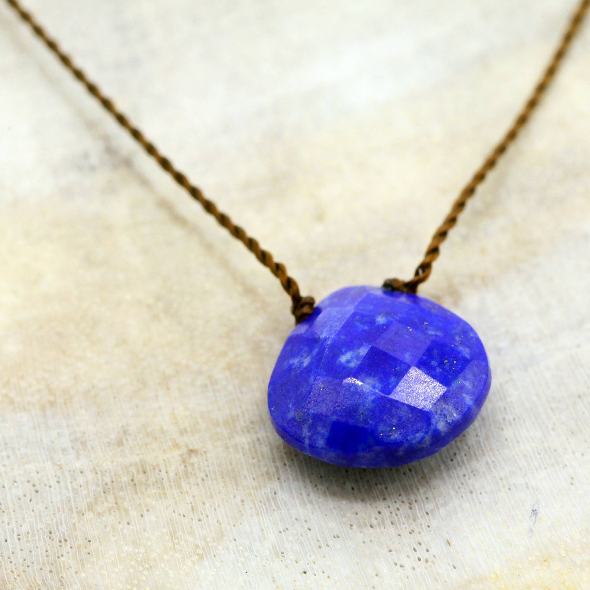 Margaret Solow Jewelry | Lapis "Zen Gem" Necklace | Firecracker